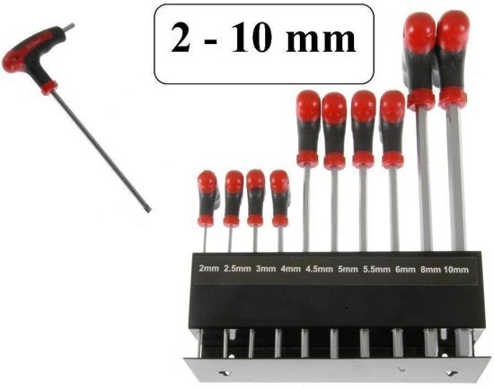 HOFFTECH Inbus set - 10 DLG CV - Op standaard