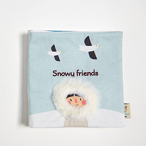 ThreadBear Design Besneeuwde vrienden activiteitenboek voor vroeg leren en zintuiglijke ontwikkeling