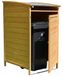 Boîte à déchets en bois 120 Litres avec paroi arrière