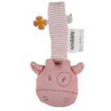 Dam Noukie's Lola Fopspeenketting - Rood - 20 cm - Bio Katoen