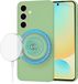 Techsuit Hoesje geschikt voor Samsung Galaxy S24 FE - Soft Flex Silicone Back Cover - Geschikt voor MagSafe - Mint Green