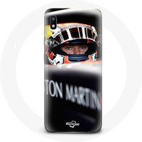 Maniacase Hoesje voor Samsung Galaxy A10 Formule 1 coureur Max Verstappen