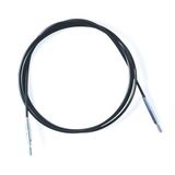 KnitPro Stainless Steel Cable 60cm 24'' Black/Silver