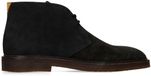 Manfield - Heren - Zwarte suède desertboots - Maat 45