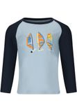 ZIGZAG Kinder T-shirt met lange mouwen Lassu Lichtblauw-zwart