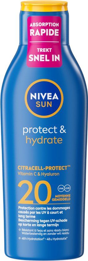 NIVEA SUN Protect & Hydrate Zonnemelk SPF20 - 200 ml