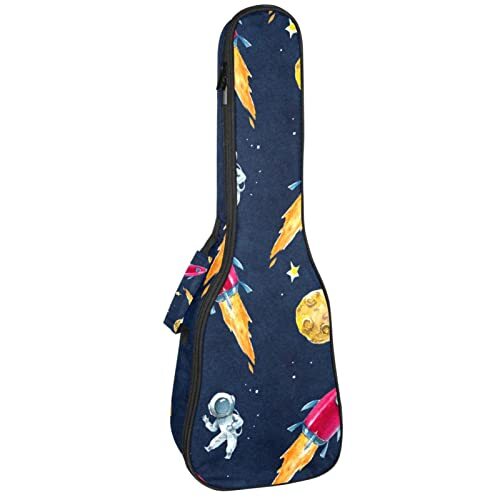 Mersov Tenor Ukulele Gigbag Waterdichte Ukelele Case Gewatteerde Rugzak, Geweldig voor Sopraan Concert (21/23/24") Ruimte Planeten