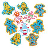 Baker Ross FE383 Robot Craft Foam Stampers - 10 stuks