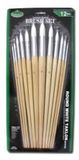 Royal & langnickel R&L White Taklon Round Brush Set (Medium) - 12 Pack