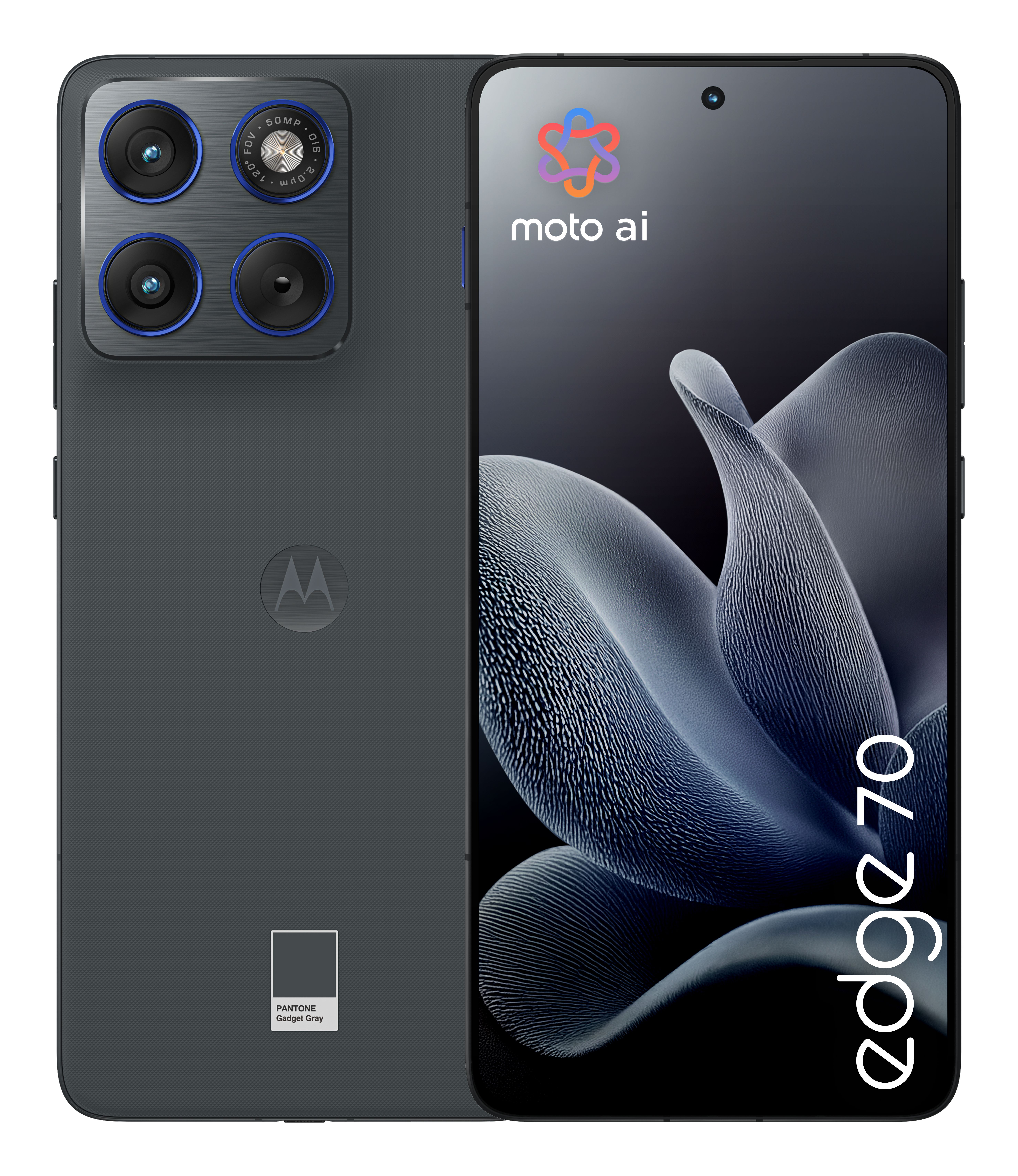Motorola edge 70 5G Smartphone - 6.7" AMOLED, 512GB, Dual SIM, Android 16.0 - Grijs