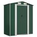 VidaXL Tuinschuur 192x108x223 cm Groen Staal