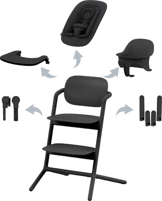 Cybex Lemo 4-in-1 Kinderstoel - Stunning Black