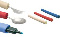 Sundo Homecare Sundo Handvatverdikker set (3 stuks) - Extra grip bij bestek en gereedschap - Rood/ beige/ blauw