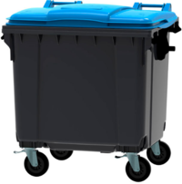 Vepa Bins Afvalcontainer - 1100 liter - grijs/blauw - VB 718993