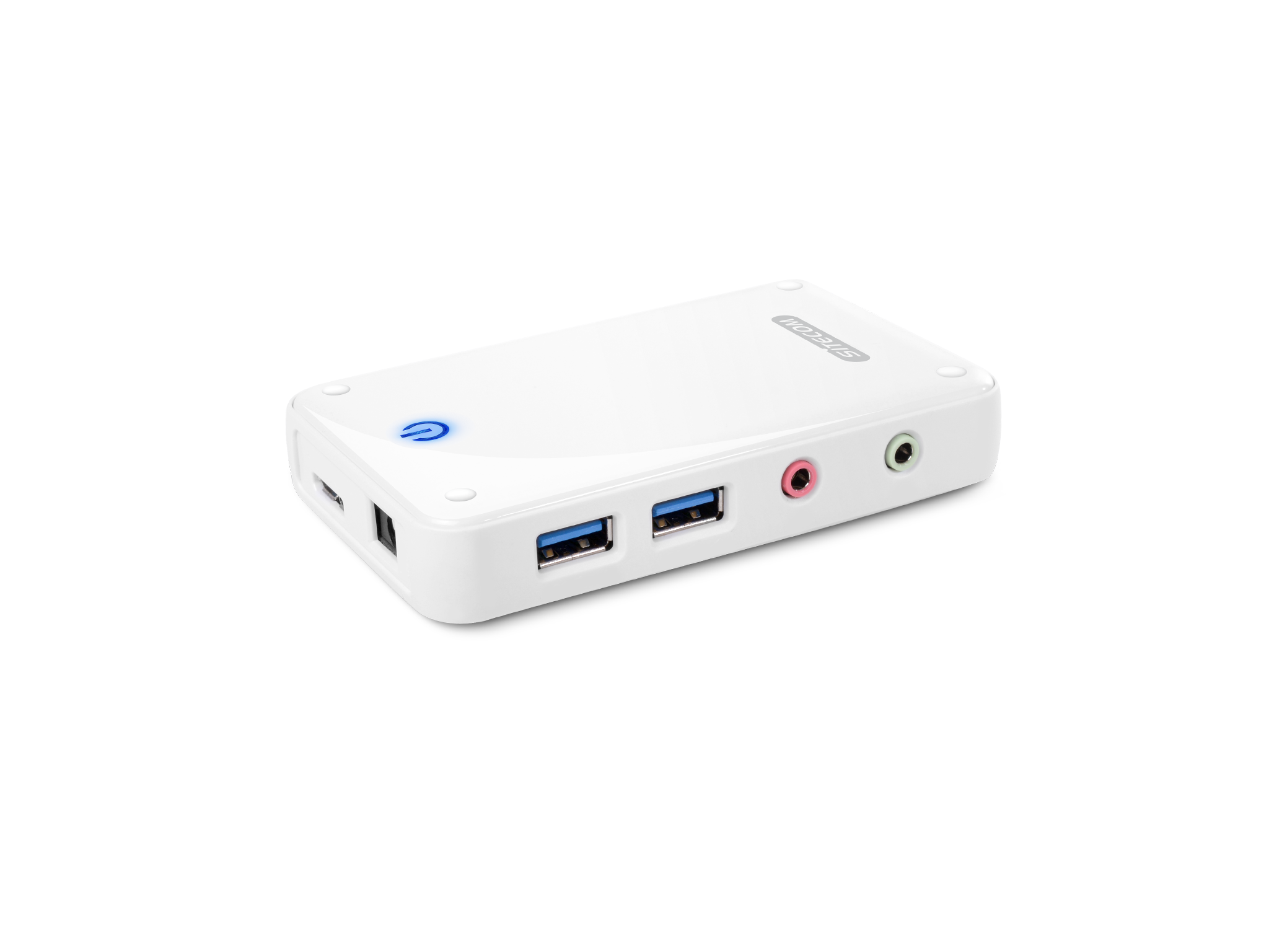 Sitecom USB 3.0 Docking Station - HDMI, VGA, Gigabit, USB 3.0, Audio - White