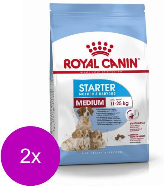 Royal Canin Shn Medium Starter Mother & Babydog - Hondenvoer - 2 x 4 kg