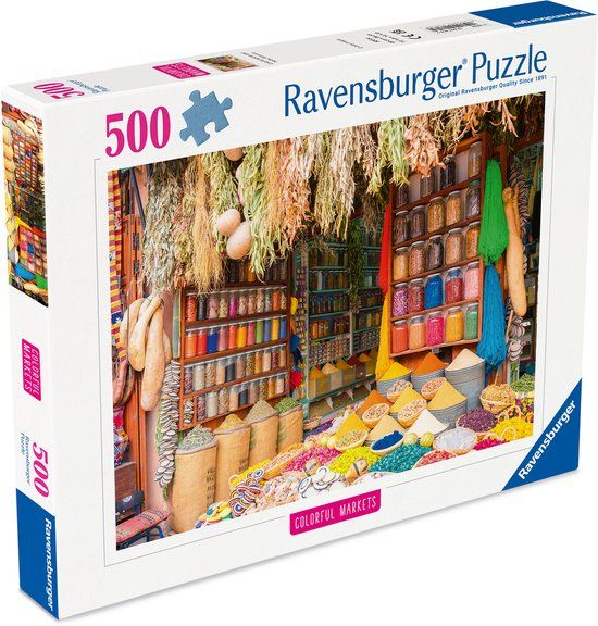 Ravensburger Kleurrijke Specerijen, Marokko - Legpuzzel - 500 Stukjes