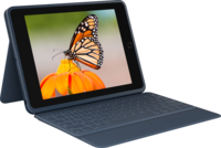 Logitech Rugged Combo 3 - Toetsenbord voor mobiel apparaat - blauw