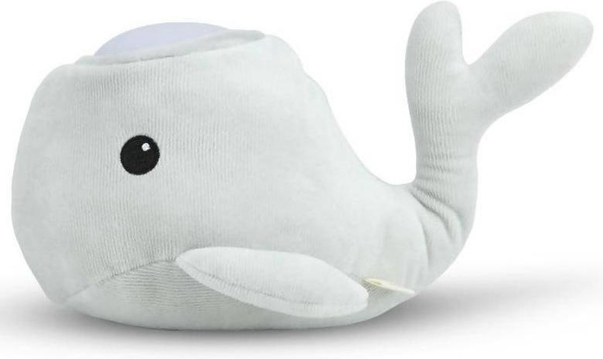 Teeny & Tiny Baby & Kind - samson de walvis knuffel en lampje Grijs Grijs