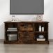 Maison Exclusive - Meuble TV en chêne fumé, 99,5 x 35,5 x 48 cm, fabriqué en panneaux de particules