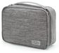 Sac organisateur de câbles, 3 couches, gris, pour câbles USB et accessoires