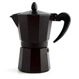 Quid Italiaanse Koffiepot Quid Zwart Metaal Bakeliet - 3 kopjes