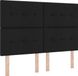 vidaXL Boxspringbed met hoofdeinde, zwart, 140 x 190 cm, stof