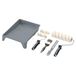 Draper 20787 Medium Poolse polyester verfroller en borstel set met zachte grip, 8st inclusief 4" en 9" mouwen, frames, 9" lade, 50mm verfborstel en verf roerder