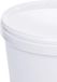 Merkloos Seau avec couvercle - blanc - plastique - alimentaire - seau d'alimentation de haute qualité - auge - 5 litres