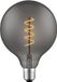 Home Sweet Home - Edison Vintage E27 LED filament lichtbron Globe - Rook - 12.5/12.5/17cm - G125 Spiraal - Retro LED lamp - Dimbaar - 4W 140lm