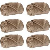 Camel Couvertures À Jeter 6 Pcs 240 X 270 Cm Toison