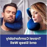 Merkloos / Sans marque Wan GmbH Reiskussen - Ergonomisch J-Pillow Model Grijs, Rood Unisex
