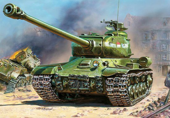 Zvezda Josef Stalin-2 Soviet Heavy Tank Model Kit - 1:35 Scale