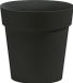 NICOLI Bloempot Buiten Rond Arke 22cm ANTRACIET