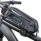 Ultraondersteunende KEEPIFY Top Tube tas, 100% waterdicht, robuuste ritssluiting, ideaal voor graveerfietsen, racefietsen, mountainbikes en e-bikes