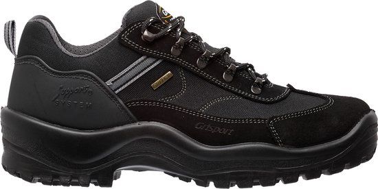 Grisport Torino Low Unisex Wandelschoenen - Black - Maat 45