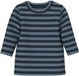 NAME IT NMNBANIO LS XSL TOP NOOS - Unisexe - T-shirt à manches longues - Taille 110 - Rayé - Coton/Modal/Élasthanne - Dark Sapphire