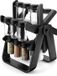 Allecto plus - Étagère à épices rotative avec 18 pots, étiquettes et marqueur pour organisation de cuisine