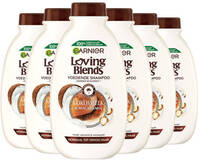 Garnier Loving Blends Kokosmelk en Macadamia shampoo - 6 x 300 ml - voordeelverpakking