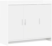 vidaXL Dressoir Wit 98,5 x 33 x 80 cm Bewerkt hout