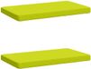 vidaXL - 2-delige Bankkussens VUGHT 100% Polyester Helder Groen