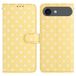 Étui portefeuille pour iPhone Air à pois - Jaune