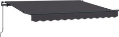 vidaXL Auvent extensible anthracite 250 x 200 cm tissu