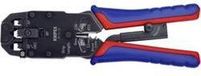 Knipex 97 51 12 D1 Krimptang Modulaire stekkers (western) RJ10, RJ11, RJ12, RJ45