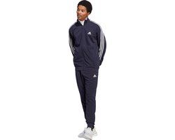 adidas Sportswear Basic 3-Stripes French Terry Trainingspak Heren - Blauw - S