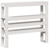 VidaXL Hoofdeind & Voeteind Wit Grenenhout 120 cm