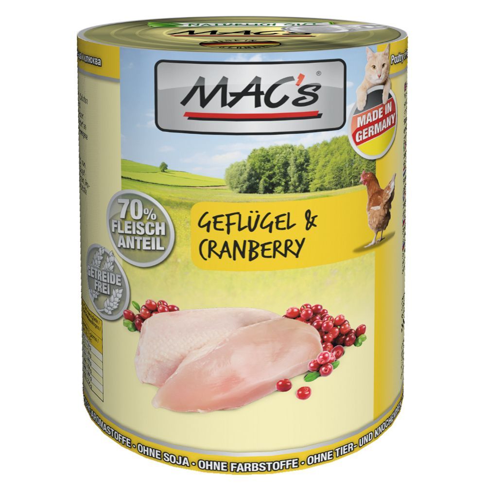 MAC's Cat Kattenvoer 6 x 400 g - Rund