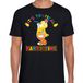 Bellatio Decorations Tropical party shirt heren - party time - zwart - carnaval - tropisch themafeest XS