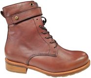 Wolky 0448520 Cognac Leren Dames Veterboots - Cognac - 40