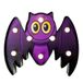 LOLAhome Halloween-bord, 6 ledlampen, Halloween-decoratie, tafel of muur, werkt op batterijen, voor binnen, feesten, Halloween, thuis, etalage, school